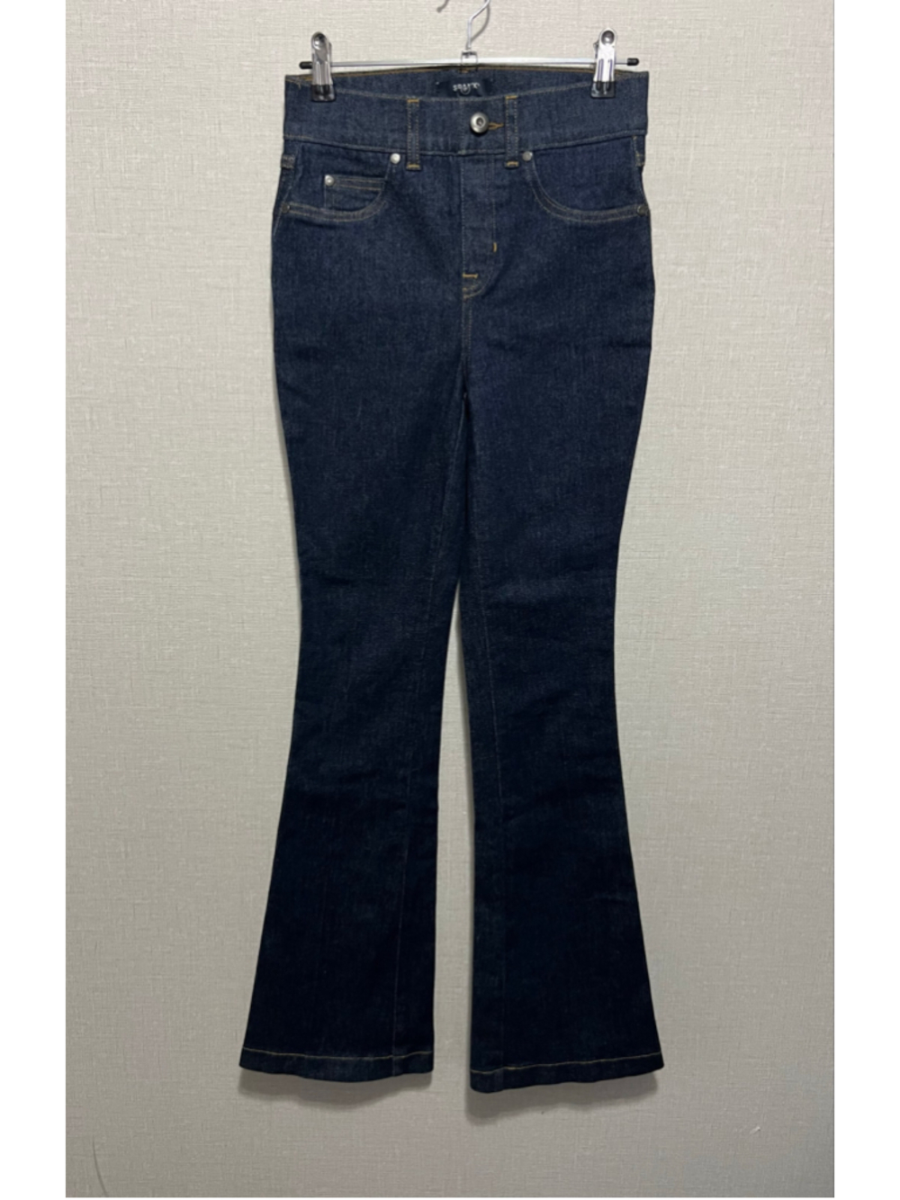 SPANX Dark Wash Stretchy Bootcut Flare High Rise Denim Jeans